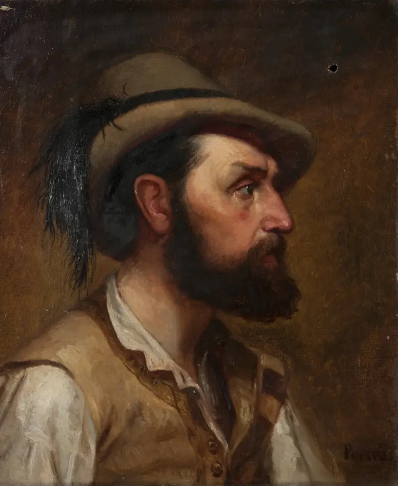 Selbstporträt als Jäger von Edvard Perséus