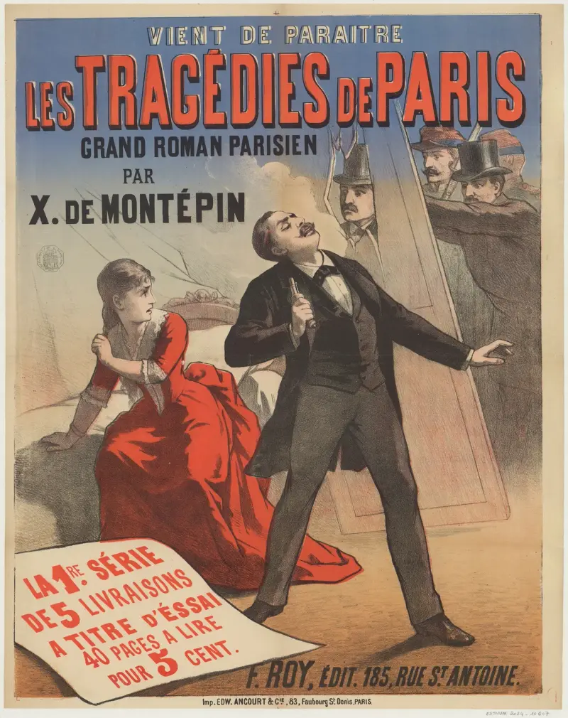 Les Tragédies de Paris, grand roman parisien, par X. de Montépin av Edward Ancourt