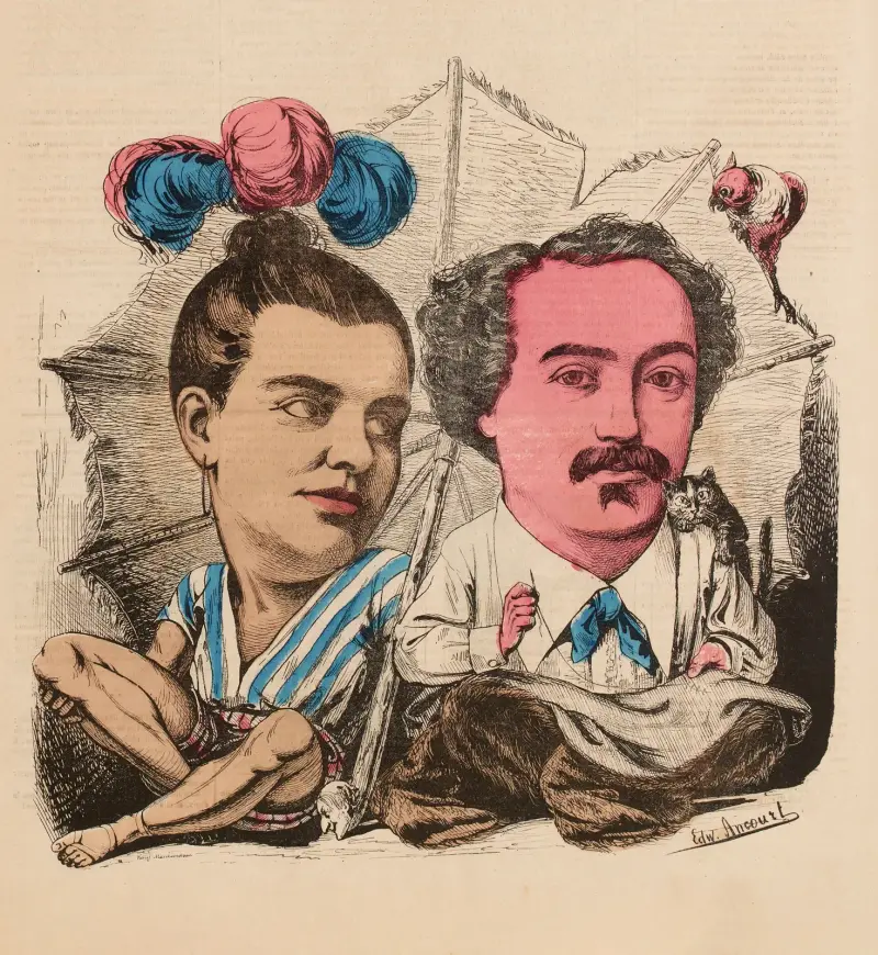 Robinson (Montaubry) et Vendredi (Galli Marie) av Edward Ancourt