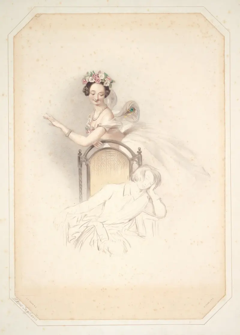 La sylphide, Souvenir d’adieu, Marie Taglioni – nr 1 av Alfred Edward Chalon