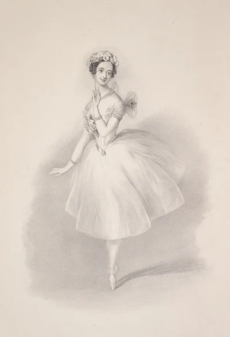 Souvenir d’adieu de Marie Taglioni, 1845 – nr 2 av Alfred Edward Chalon
