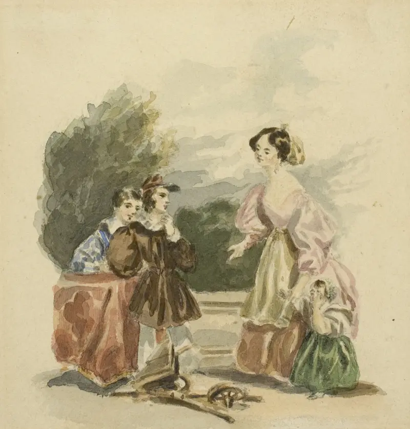 The Broken Toy av Alfred Edward Chalon