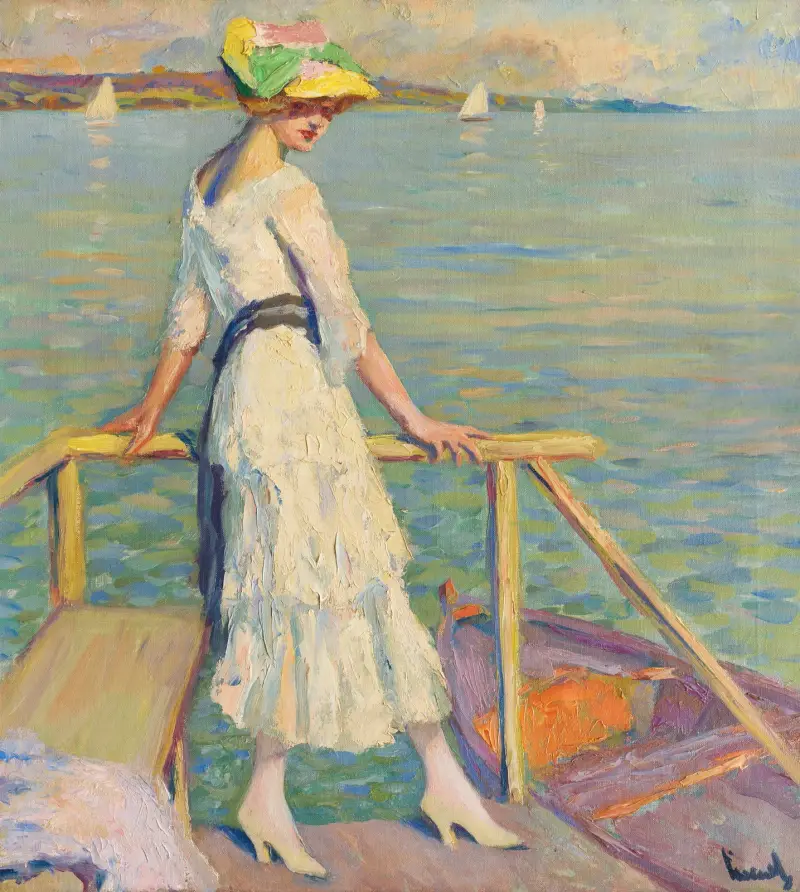 Abend am See von Edward Cucuel