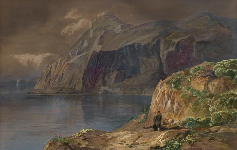 Blick auf den Castel Sant’Angelo, Korfu von Edward Lear