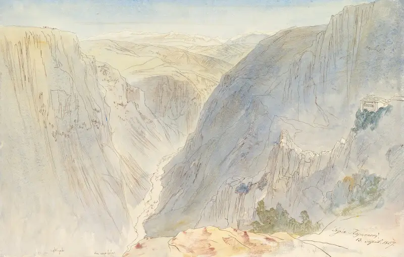 Agia Paraskevi, Epirus, Greece av Edward Lear