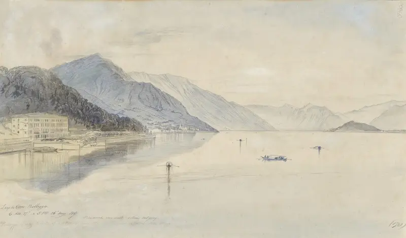 Bellagio, Lago di Como av Edward Lear
