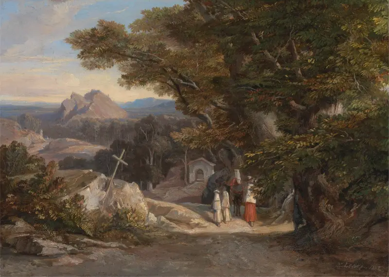 Mezi Olavanem a Civitellou, Edward Lear