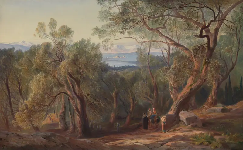 Korfu ze Santa Decca, Edward Lear