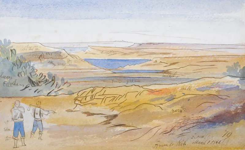 Fomm Ir-Rih, Malta av Edward Lear