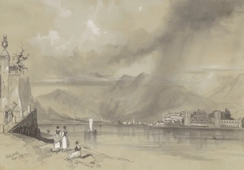 Isola Bella, Lago Maggiore von Edward Lear