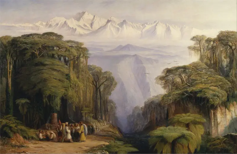 Kangchenjunga von Darjeeling von Edward Lear