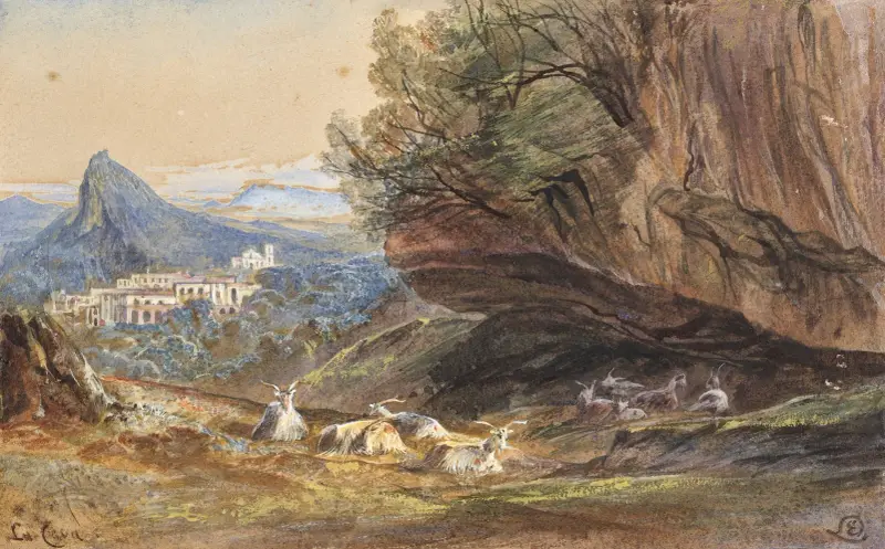 La Cava, Italien von Edward Lear