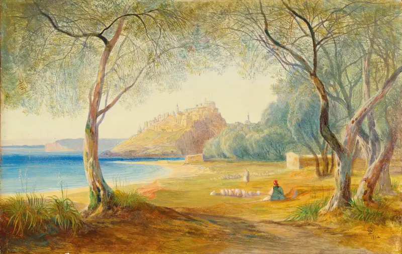 Monastir, Albanien von Edward Lear
