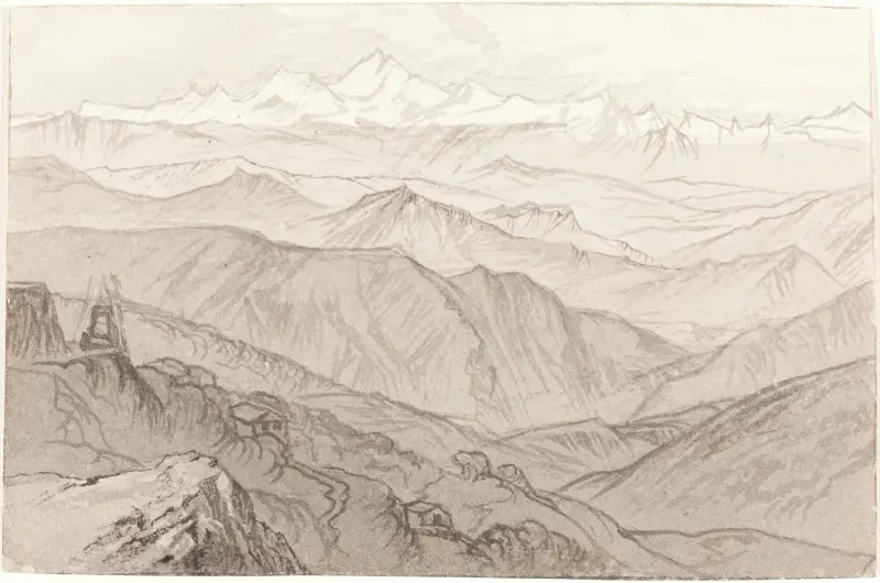 Mount Kinchinjunga (Alles ist gerecht) von Edward Lear