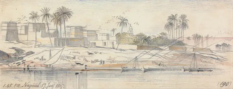 Negadeh, 1-45 pm, 17 January 1867 av Edward Lear