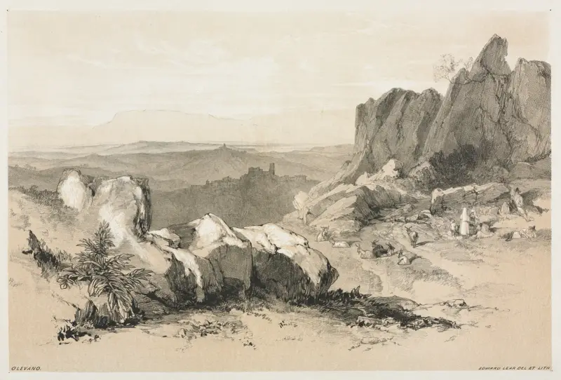 Olevano, Edward Lear