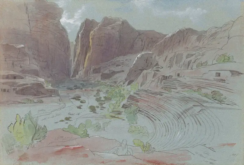 Petra, 14. dubna 1858, Edward Lear