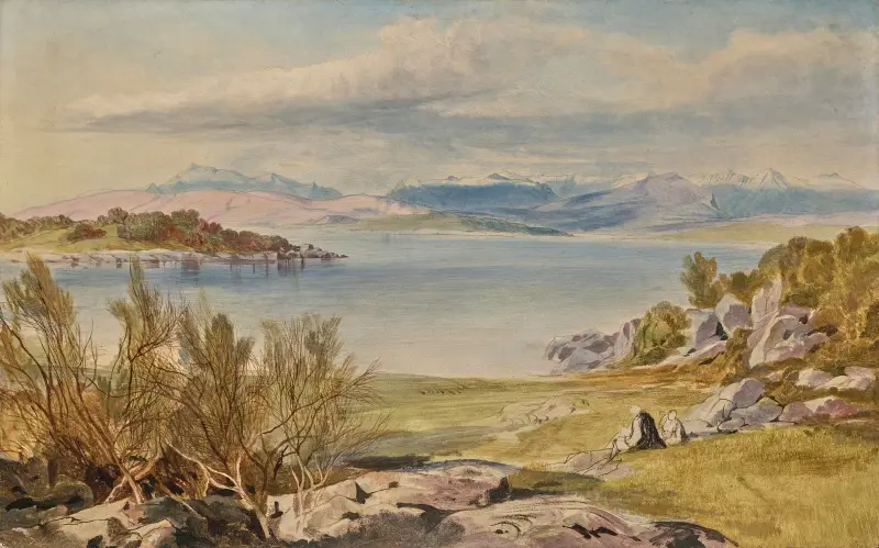 Porto Tre Scoglie, Albania av Edward Lear