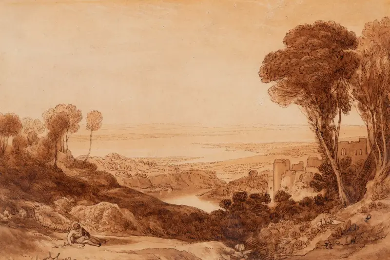 Vy över Nice av Edward Lear