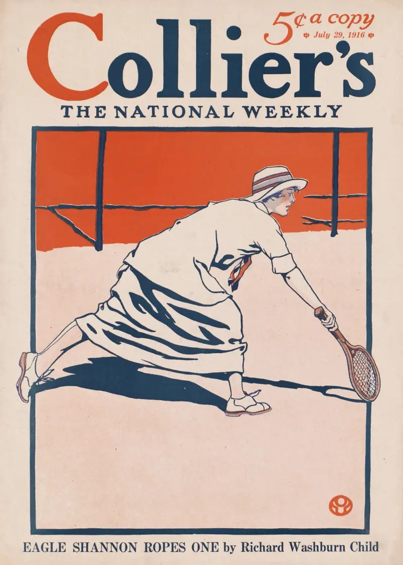 Collier’s, the national weekly, Eagle Shannon ropes one by Richard Washburn Child av Edward Penfield