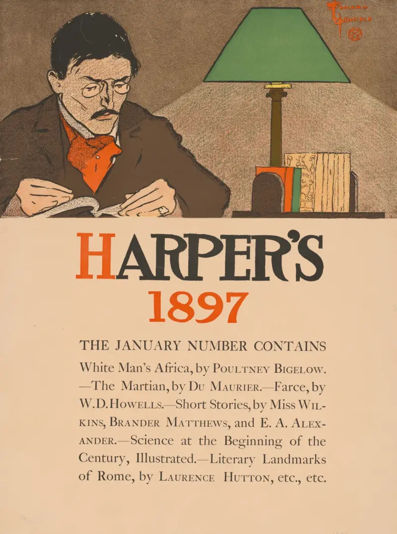 Harper’s 1897. January number contains av Edward Penfield