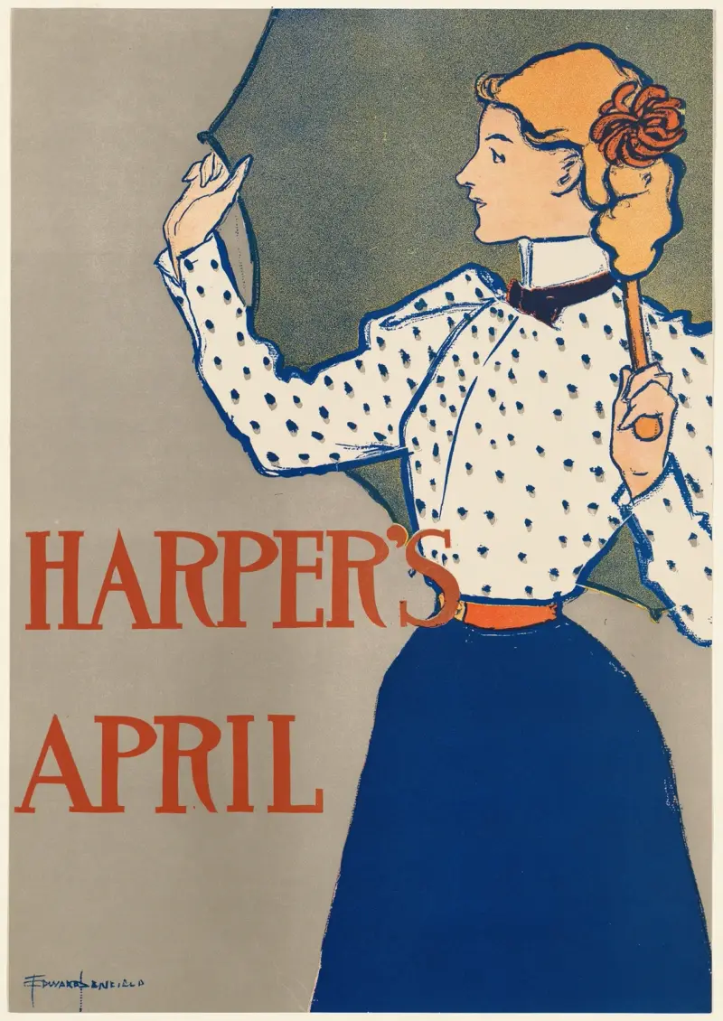 Harper’s April, 1897 von Edward Penfield