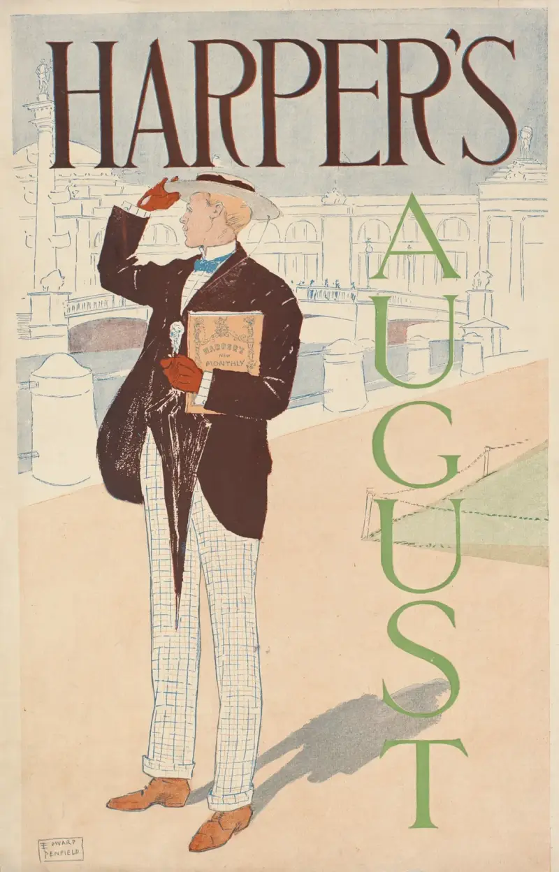 Harper’s August, 1893 von Edward Penfield