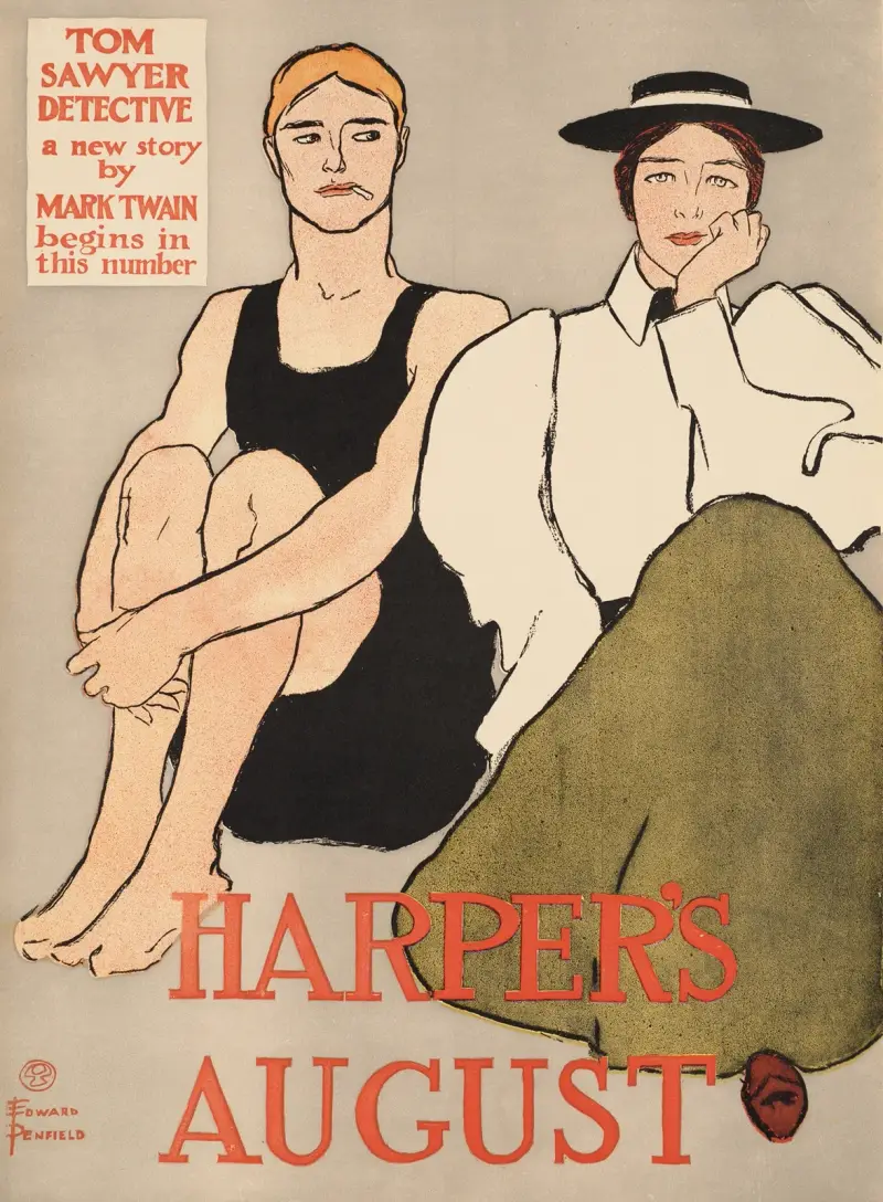 Harper’s August, 1896 von Edward Penfield