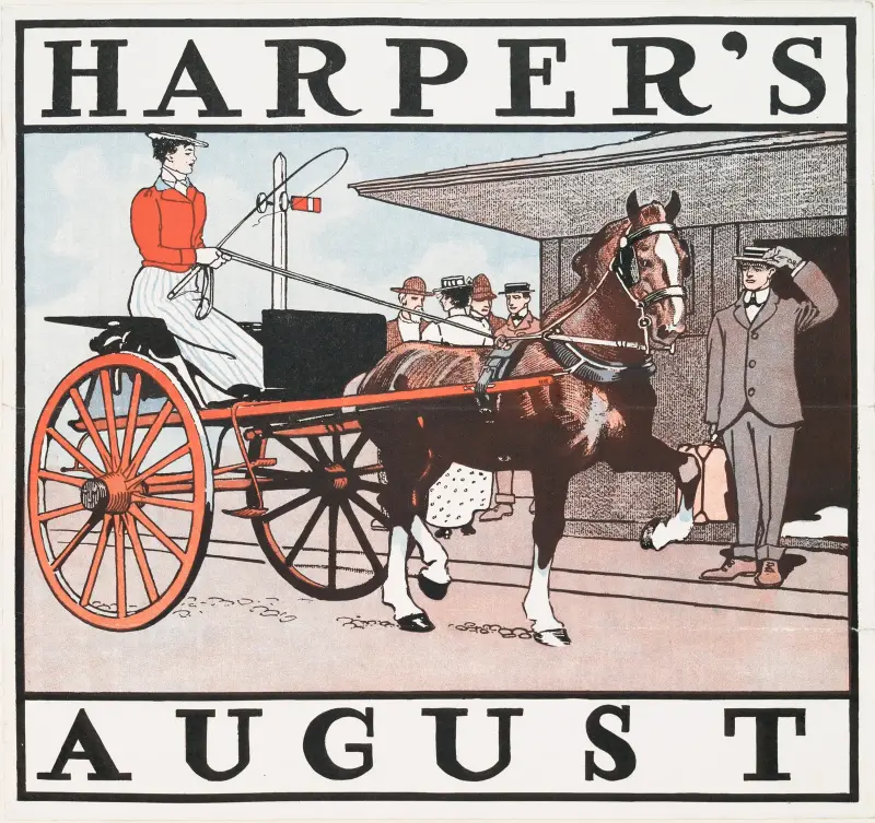 Harper's August, 1890 von Edward Penfield