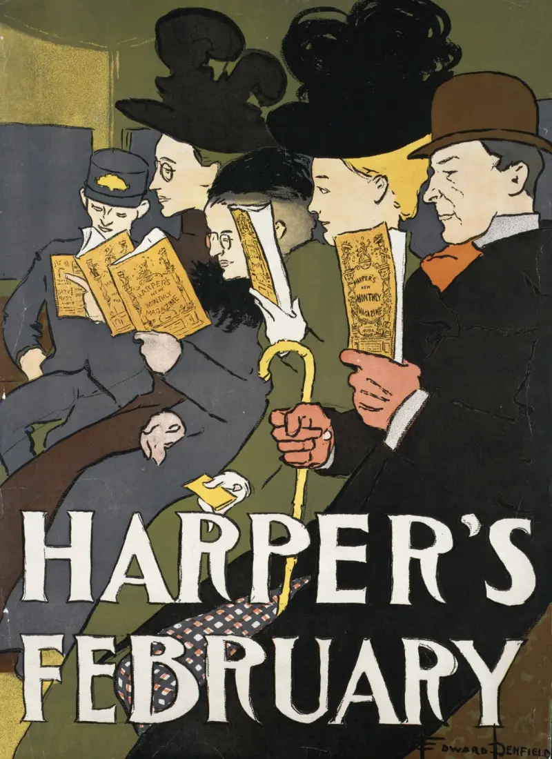 Harper’s February, 1897 av Edward Penfield