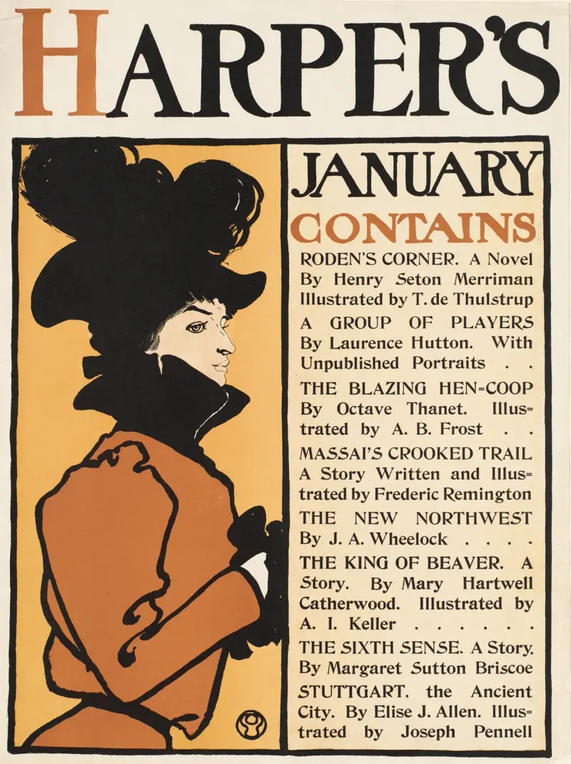 Harper’s January av Edward Penfield