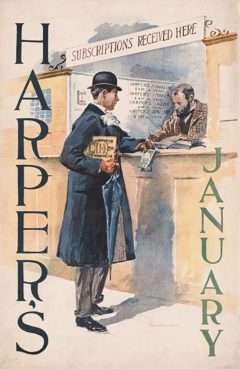 Harper’s January von Edward Penfield