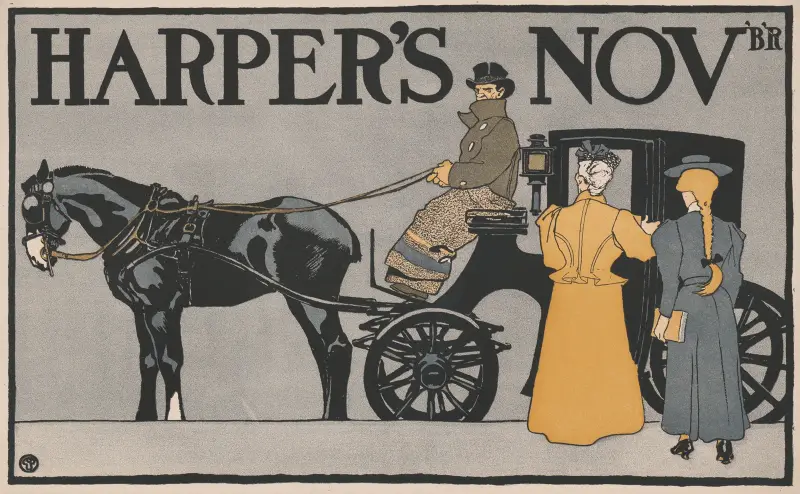 Harper’s Nov’B’R av Edward Penfield