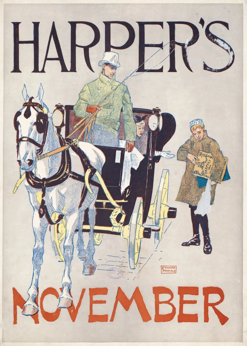 Harper’s November av Edward Penfield