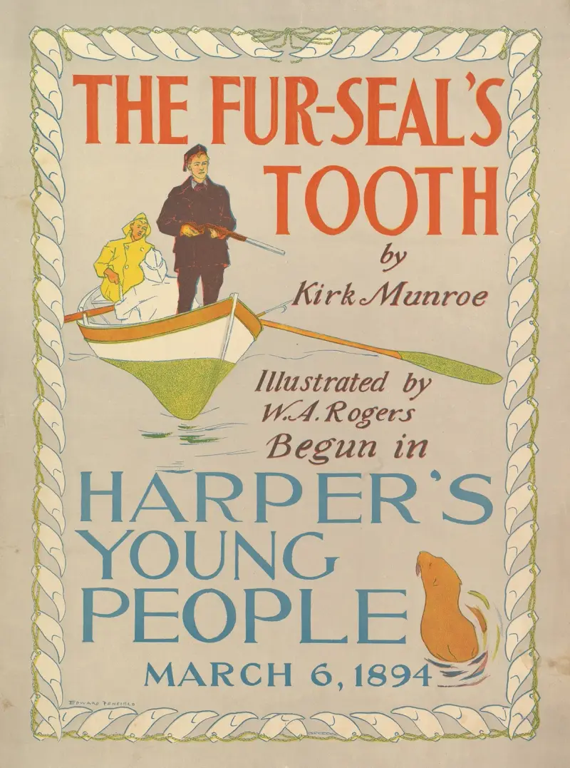 Harper’s Young People; The Fur-Seal’s Tooth av Kirk Monroe av Edward Penfield