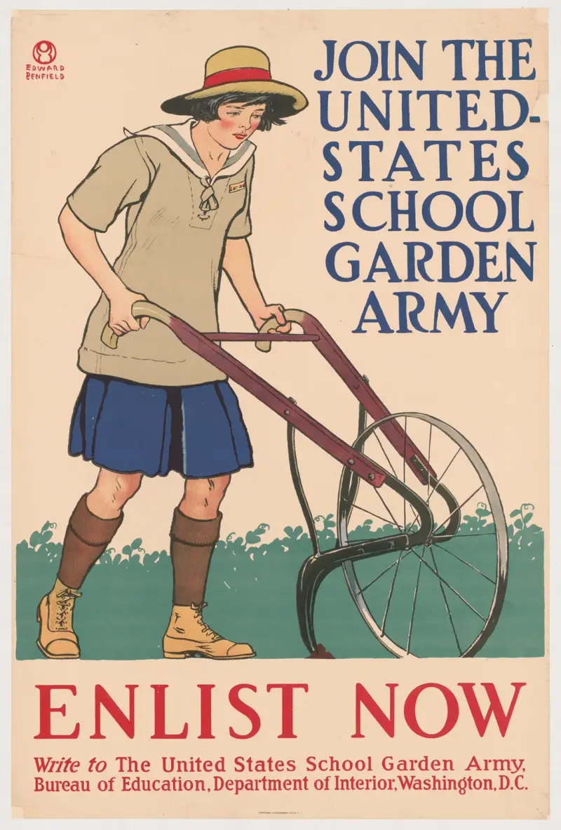 Join the United States school garden army – Enlist now av Edward Penfield
