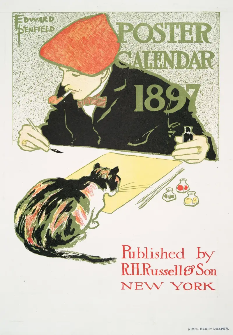 Posters Calendar 1897 av Edward Penfield