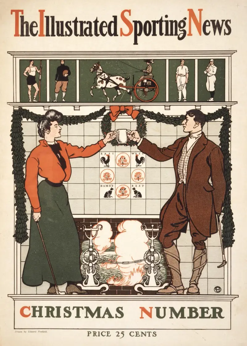 The Illustrated Sporting News. Christmas number av Edward Penfield