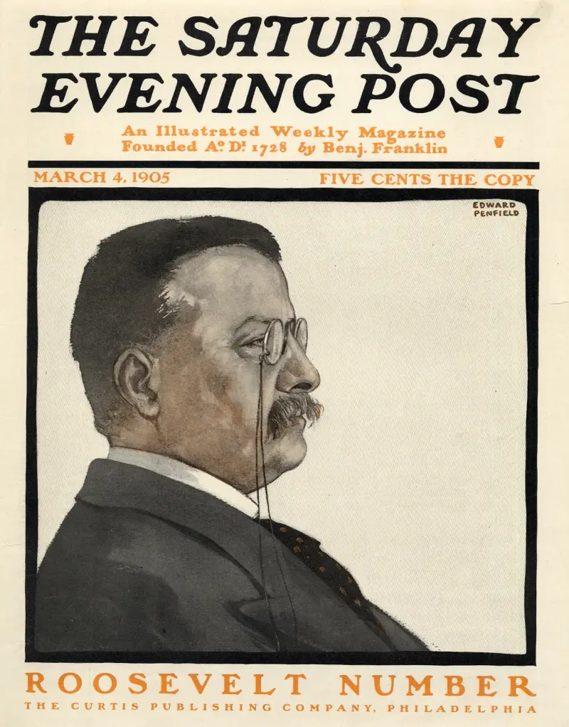 The Saturday Evening Post. The Roosevelt Number av Edward Penfield