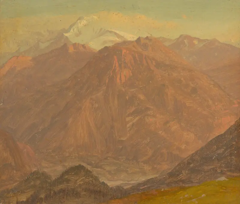 Colombia or Ecuador, mountains av Frederic Edwin Church
