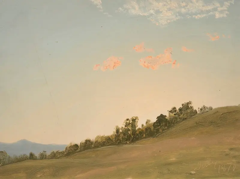 Hillside, Hudson, New York av Frederic Edwin Church