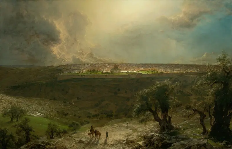 Jerusalem from the Mount of Olives av Frederic Edwin Church