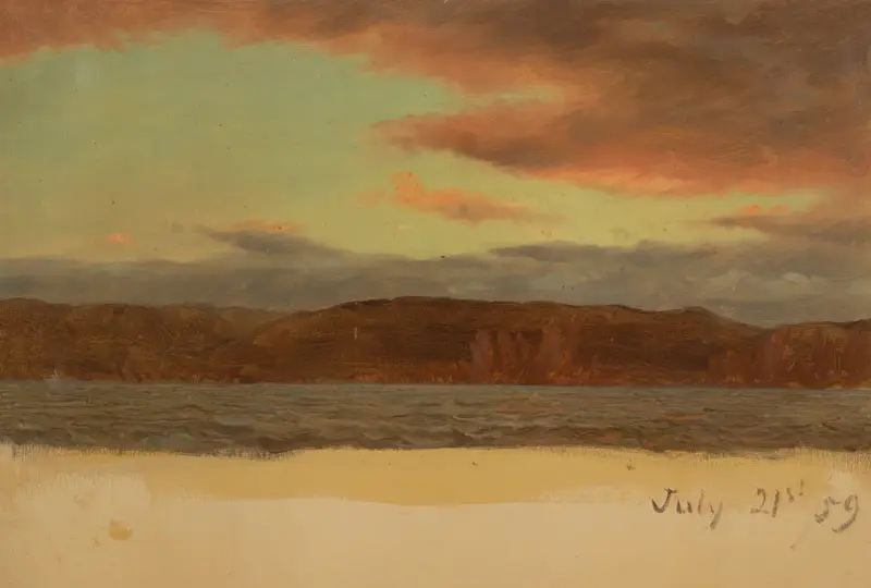 Labrador eller Newfoundlands kust (juli 1859) av Frederic Edwin Church
