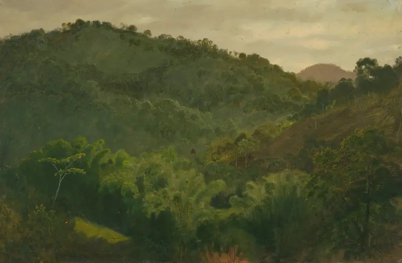 Landskap från Jamaica, Västindien av Frederic Edwin Church