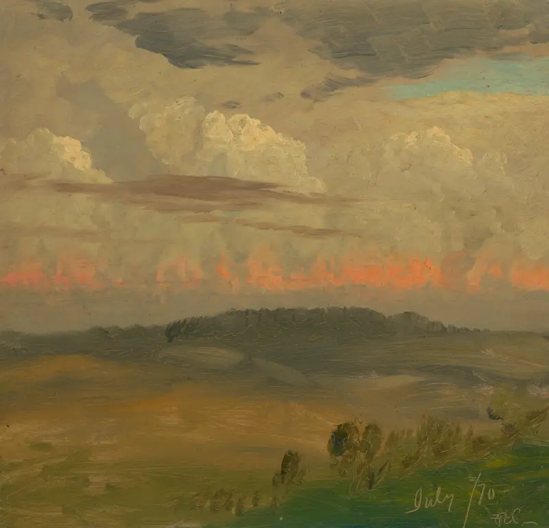 Landscape, Hudson Valley av Frederic Edwin Church