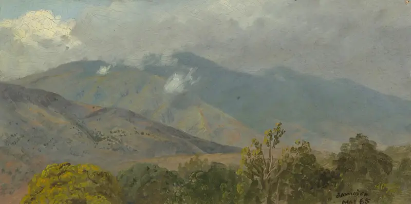 Bergslandskap V av Frederic Edwin Church