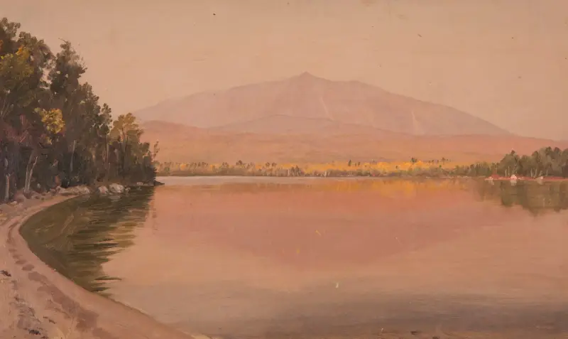 Mount Katahdin från Togue Pond av Frederic Edwin Church