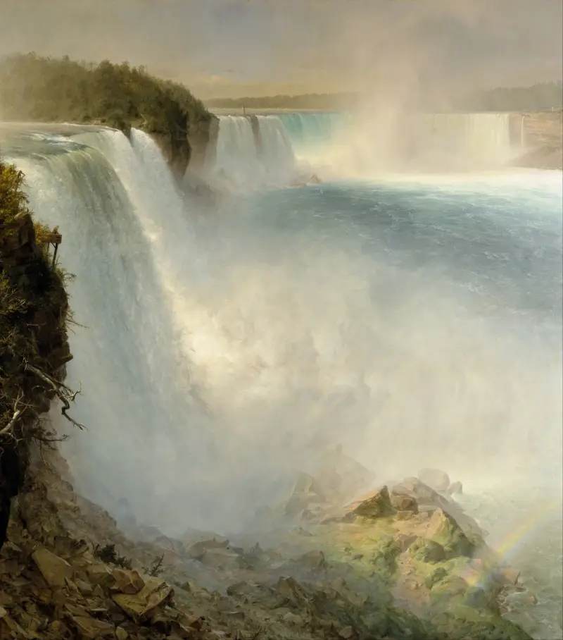 Niagara Falls, from the American Side av Frederic Edwin Church