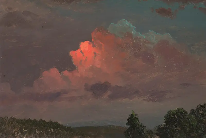 Skymning nära Olana av Frederic Edwin Church