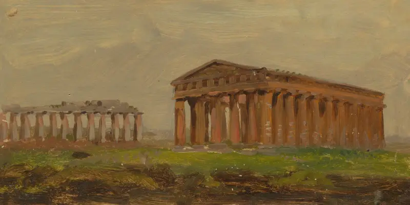 Paestum, Neptunustemplet av Frederic Edwin Church